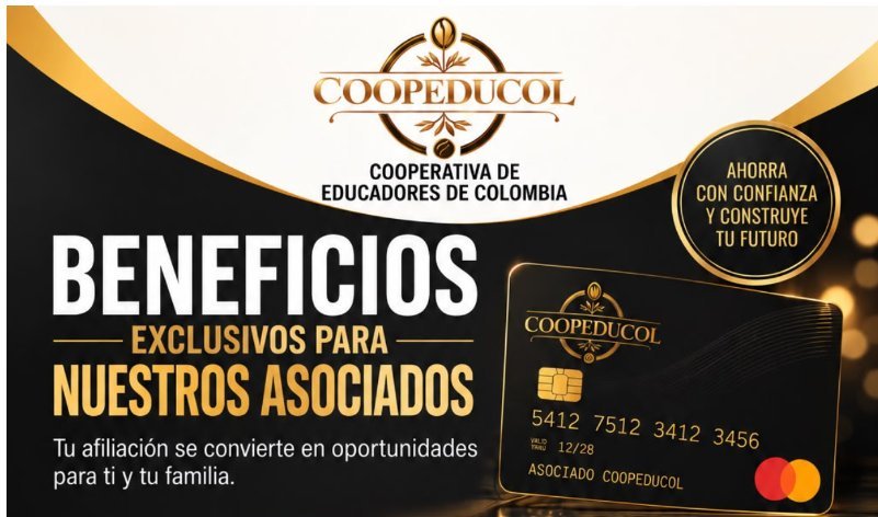 Tarjeta de crédito Coopeducol – beneficios exclusivos para asociados